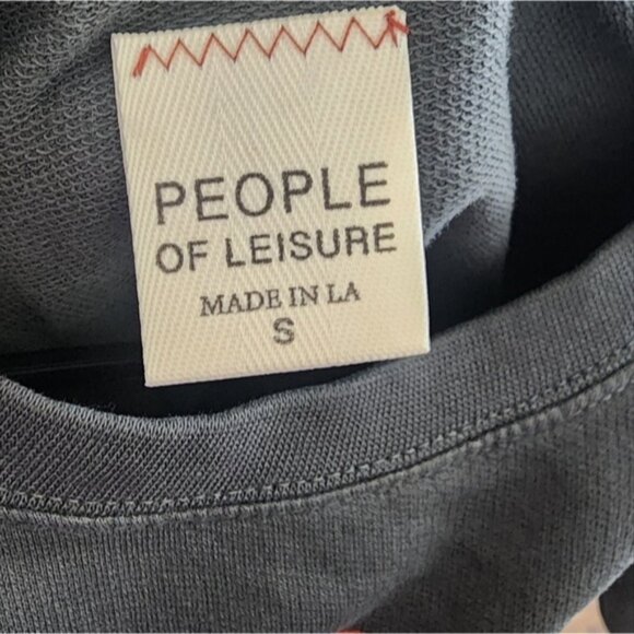 People of Leisure Pink Floyd Gray Cropped Graphic Tee Size Small - Picture 3 of 3